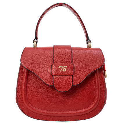 Женская кожаная сумка на плечо 0583-282 Tony Bellucci красная