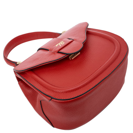 Женская кожаная сумка на плечо 0583-282 Tony Bellucci красная