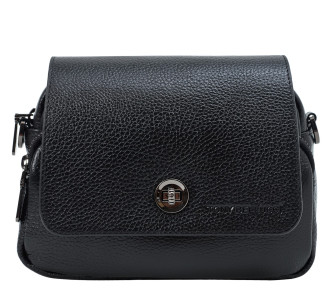 Женская кожаная сумка на плечо 0619-281 Tony Bellucci черная