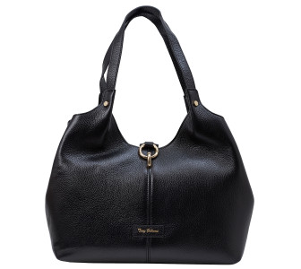 Кожаная женская сумка шоппер Tony Bellucci 0812-281 черная