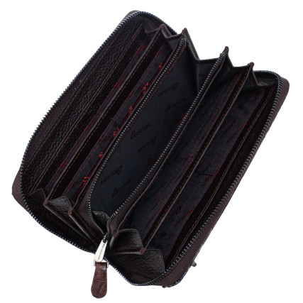 Женский кожаный кошелек Desisan 09-757 серый кроко лак