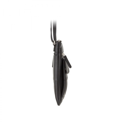 Мужская кожаная сумка Visconti (Великобритания) черная 18608 BLK