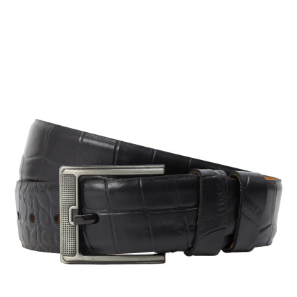 Кожаный ремень Y.S.K (Турция) 4-4506-1KR черный кроко – Фото 1
