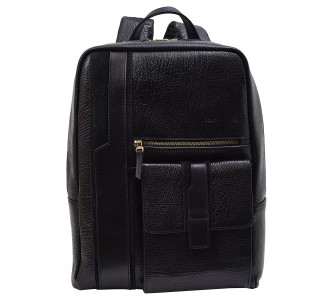 Кожаный черный рюкзак Tony Bellucci
