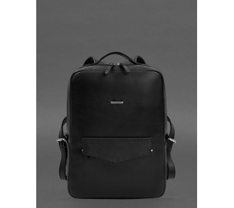 Кожаный рюкзак черный  BlankNote COOPER MAXI