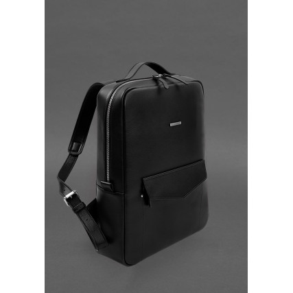 Кожаный рюкзак черный  BlankNote COOPER MAXI – Фото 2