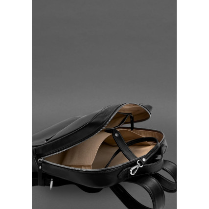 Кожаный рюкзак черный  BlankNote COOPER MAXI – Фото 4