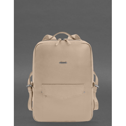Кожаный светло-бежевый рюкзак BlankNote COOPER MAXI – Фото 1