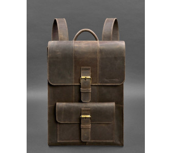 Коричневый кожаный рюкзак BlankNote BRIT
