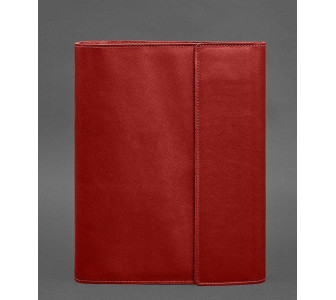 Кожаная красная папка для документов "Семейная" А4 BlankNote