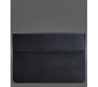 Кожаный чехол-конверт на магнитах для ноутбука Универсальный BlankNote синий