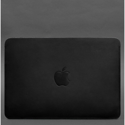 Кожаный черный чехол для MacBook Air 15-inch (2023) BlankNote – Фото 1