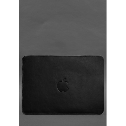 Кожаный черный чехол для MacBook Air 15-inch (2023) BlankNote – Фото 3