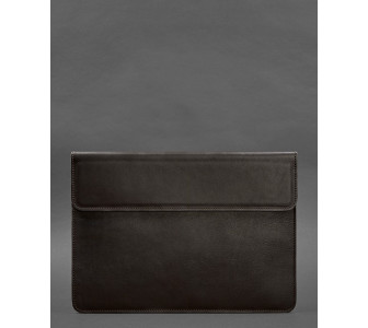 Кожаный чехол-конверт на магнитах для MacBook 13'' коричневый