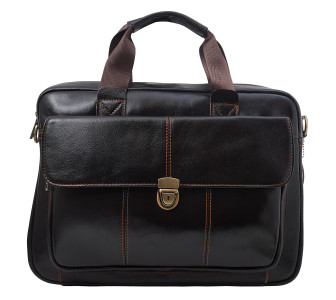 Кожаный коричневый мужской портфель Buffalo Bags