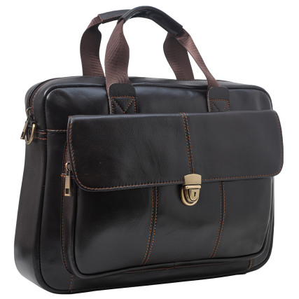 Кожаный портфель Buffalo Bags – Фото 2