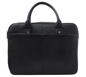 Кожаный черный  мужской портфель Buffalo Bags