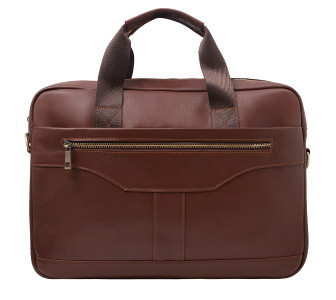 Кожаный мужской коричневый портфель Buffalo Bags