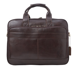Мужская кожаная коричневая сумка для ноутбука Buffalo Bags