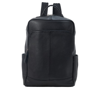Мужской кожаный черный рюкзак Buffalo Bags