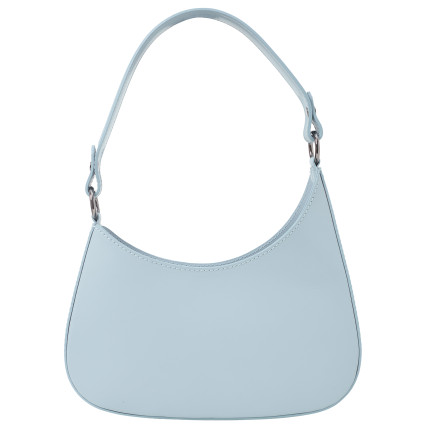 Кожаная женская голубая сумка-багет Virginia Conti (Италия)