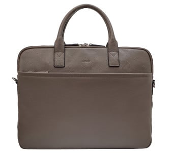 Кожаная деловая сумка портфель Katana (Франция) тауп