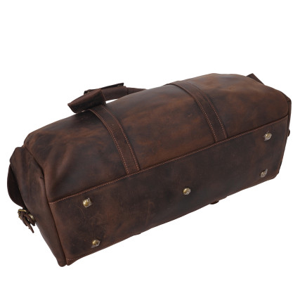 Сумка дорожная кожаная Buffalo Bags коричневая