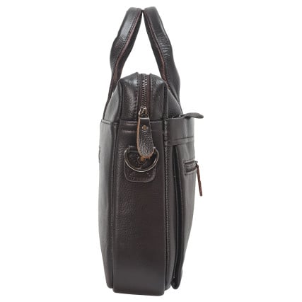 Коричневая мужская кожаная сумка Buffalo Bags – Фото 3