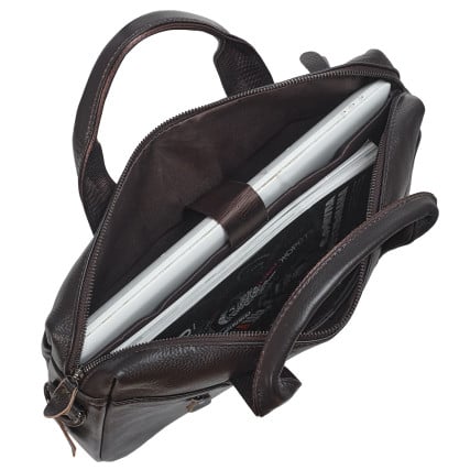 Коричневая мужская кожаная сумка Buffalo Bags – Фото 7