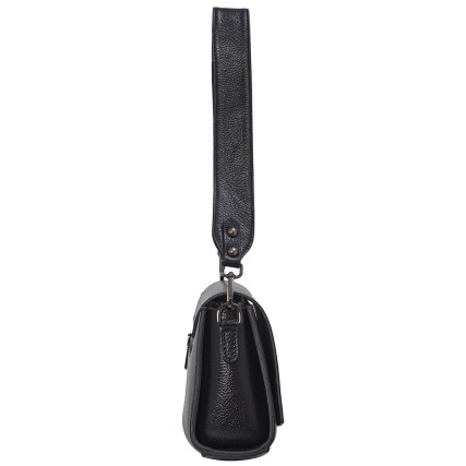 Женская кожаная черная сумка Tony Bellucci