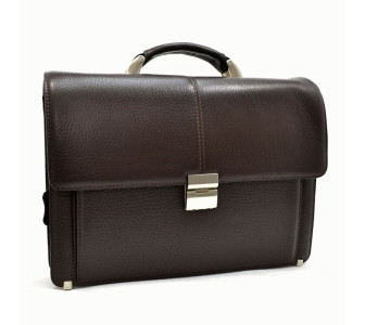 Кожаный мужской портфель Karya коричневый 0229-39