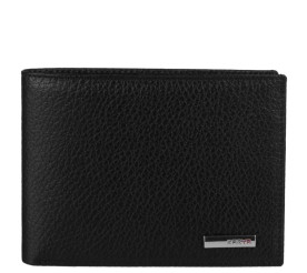 Кожаный мужской кошелек Karya черный