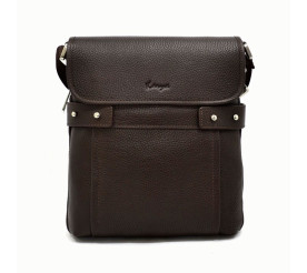 Мужская кожаная сумка Karya коричневая 0538-39