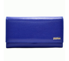 Женский кожаный кошелек Desisan ярко-синий
