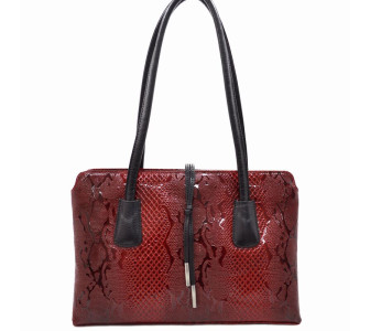 Кожаная женская сумка Desisan красная 060-500