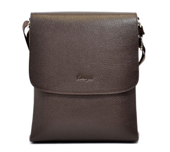 Мужская кожаная сумка Karya коричневая 0724-39