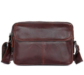 Мужская сумка через плечо Buffalo Bags коричневая 1026B