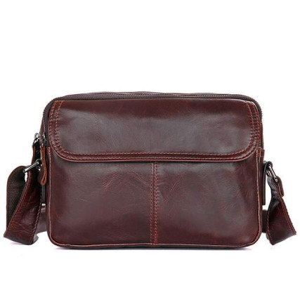 Мужская сумка через плечо Buffalo Bags коричневая 1026B – Фото 1