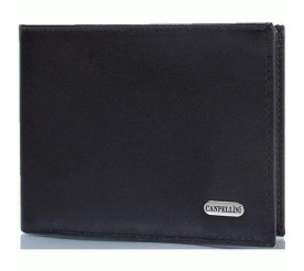 Кожаный мужской кошелек Canpellini черный