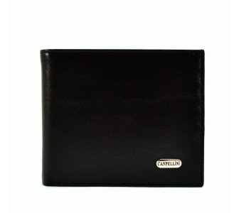Кожаный мужской кошелек Canpellini черный