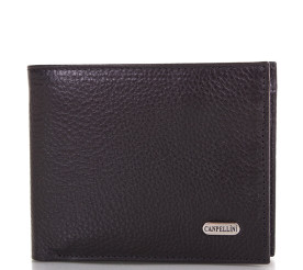 Кожаный мужской кошелек Canpellini черный