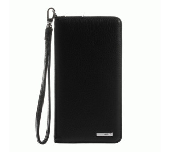 Женский кошелек Karya черный кожаный Женский кошелек Karya черный кожаный