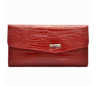 Красный женский кожаный кошелек Desisan 