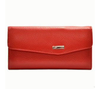 Красный женский кожаный кошелек Desisan