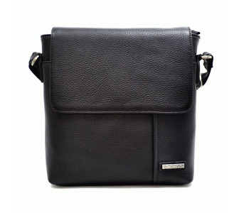 Мужская кожаная сумка DESISAN 1324-01 черная