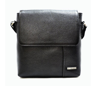 Мужская кожаная сумка DESISAN черная 1324-011