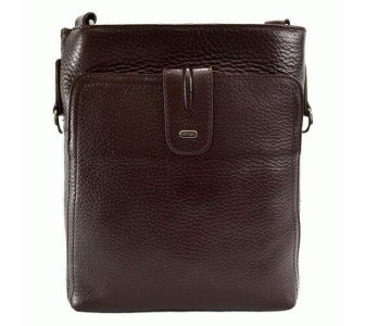 Мужская кожаная сумка DESISAN коричневая 1325-019