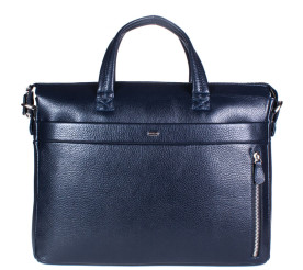 Мужской кожаный портфель DESISAN синий 1335-315