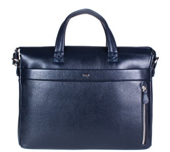 Мужской кожаный портфель DESISAN синий 1335-315