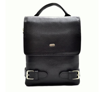 Мужская кожаная сумка DESISAN черная 1338-01